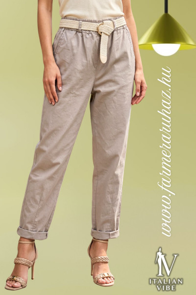 Italian Vibe női prémium nadrág övvel (2620010)