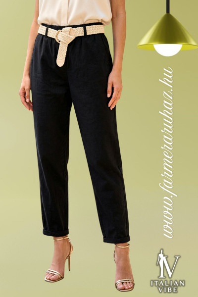 Italian Vibe női prémium nadrág övvel (2620007)