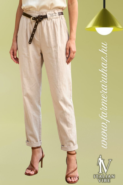 Italian Vibe női prémium nadrág övvel (2620011)