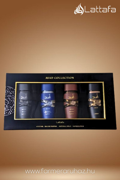 Lattafa férfi parfüm - díszdobozos szett (Asad Collection SET M 4 x 25 ml) ARP058