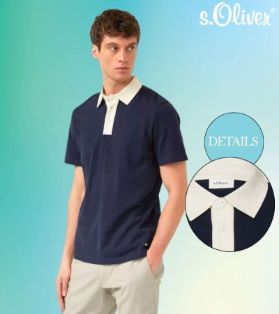 S.Oliver férfi galléros póló 261078