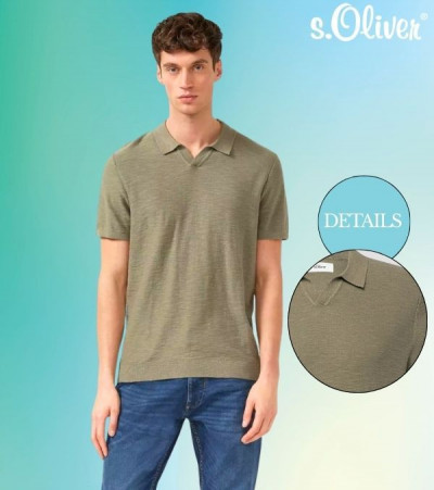 S.Oliver férfi galléros póló 261092