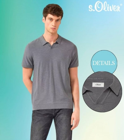 S.Oliver férfi galléros póló 261093