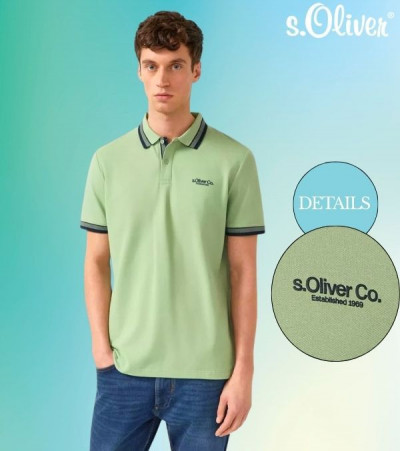 S.Oliver férfi galléros póló 261071