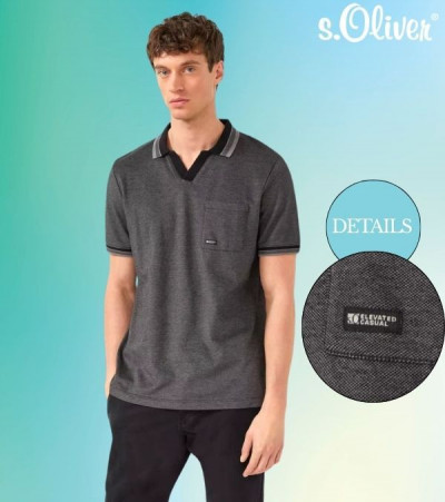 S.Oliver férfi galléros póló 261073