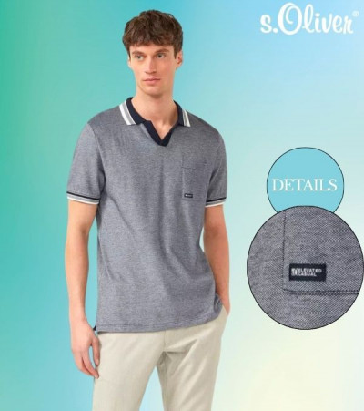 S.Oliver férfi galléros póló 261074