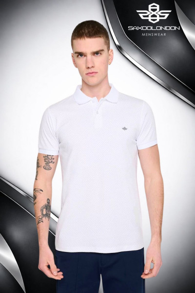 SaxooLondon férfi galléros póló (Adven) 261012
