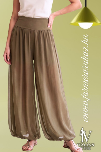 Italian Vibe női lehajtott derekú nadrág (2620161)