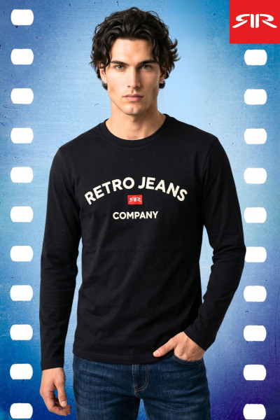 RetroJeans férfi hosszú ujjú felső (RR Crew M) 261221