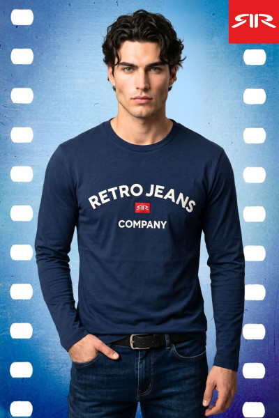 RetroJeans férfi hosszú ujjú felső (RR Crew M) 261223