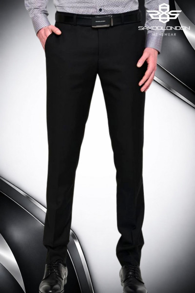 SaxooLondon férfi öltöny nadrág (Lagen Cryo Pants black) 261026