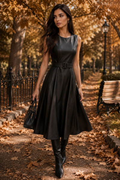 Italian Vibe női maxi ruha övvel (264055)