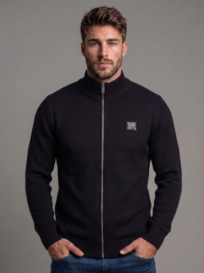 RetroJeans férfi kötött pulóver (Brendan Zip Up) 262023