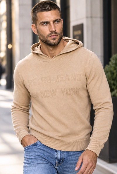 RetroJeans férfi pulóver (Milo Hooded Sweater) 251044