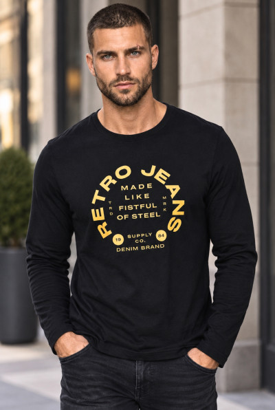 RetroJeans férfi hosszú ujjú felső (Amado) 242277