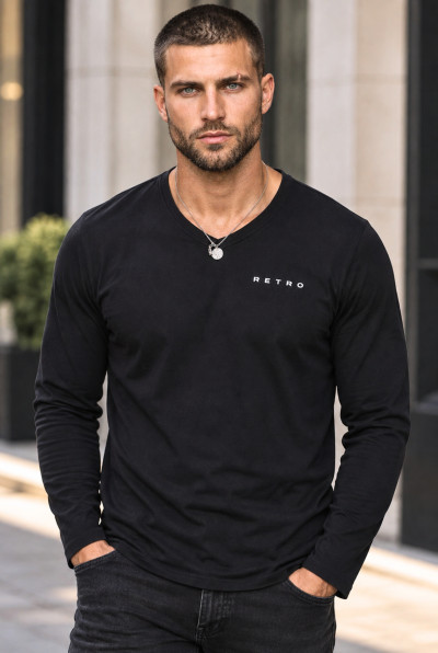 RetroJeans férfi hosszú ujjú felső (Iroko Longsleeves) 70085