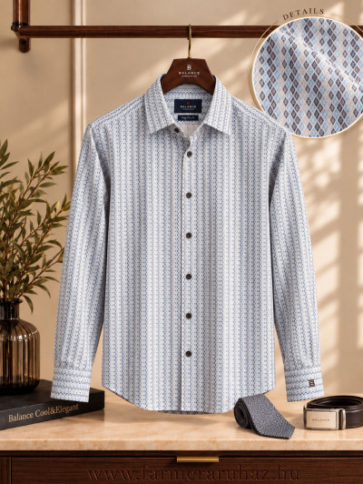 Balance férfi ing (Winch d. print - Long slim fit) 262017