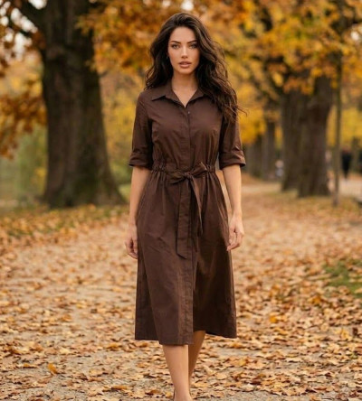 Italian Vibe - prémium derékban megkötős ruha (264077)