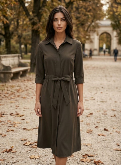 Italian Vibe - prémium derékban megkötős ruha (264079)