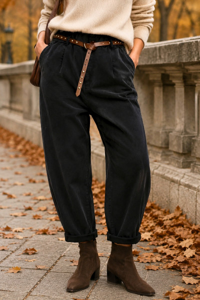 Italian Vibe - Női nadrág  övvel (264106)