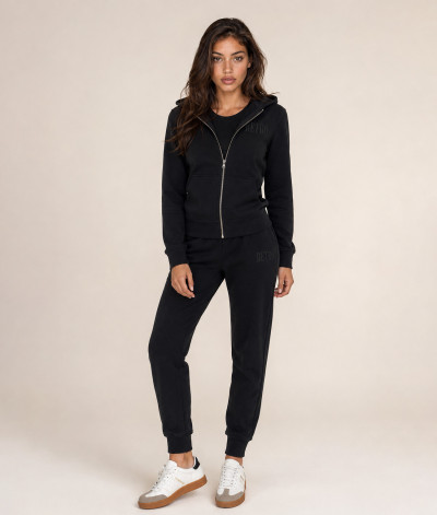Retro női Jogging top (Anastacia Zip Hoodie Jogging Top Black) 262046