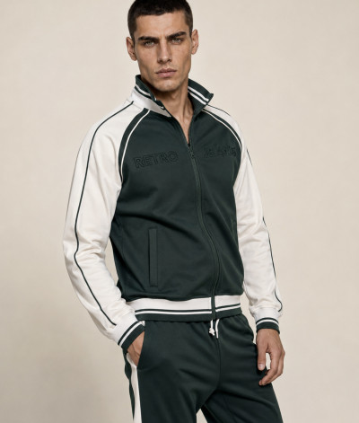 RetroJeans férfi jogging felső (Zayn Zip Up Jogging Top) 262069