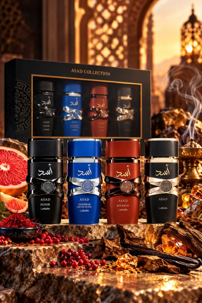 Lattafa férfi parfüm - díszdobozos szett (Asad Collection SET M 4 x 25 ml) ARP058
