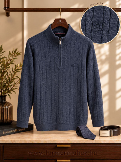 Balance férfi kötött pulóver (HalfZip'26) 262053